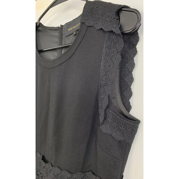 New Kobi Halperin Fit & Flare Dress Black Size 8 M - Picture 7 of 12